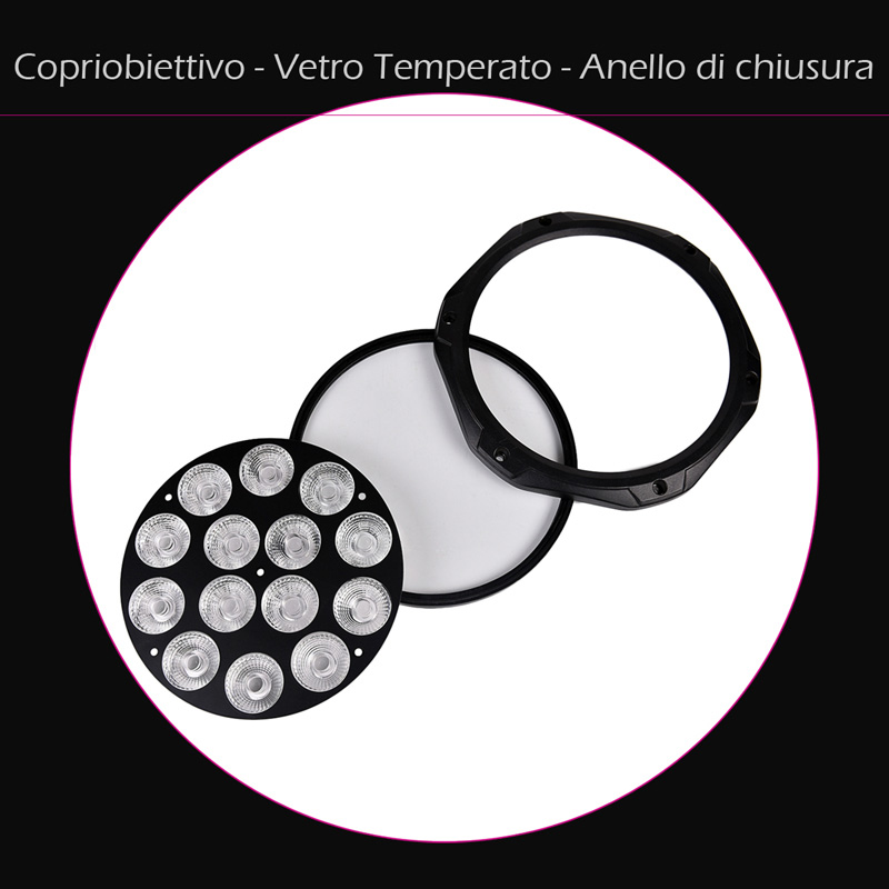 Par LED Esterno 14x10W RGBW-A-UV Illuminazione di Alta Qualità Outdoor Copri Obiettivo Vetro e Anello di Chiusura Par LED 14x10