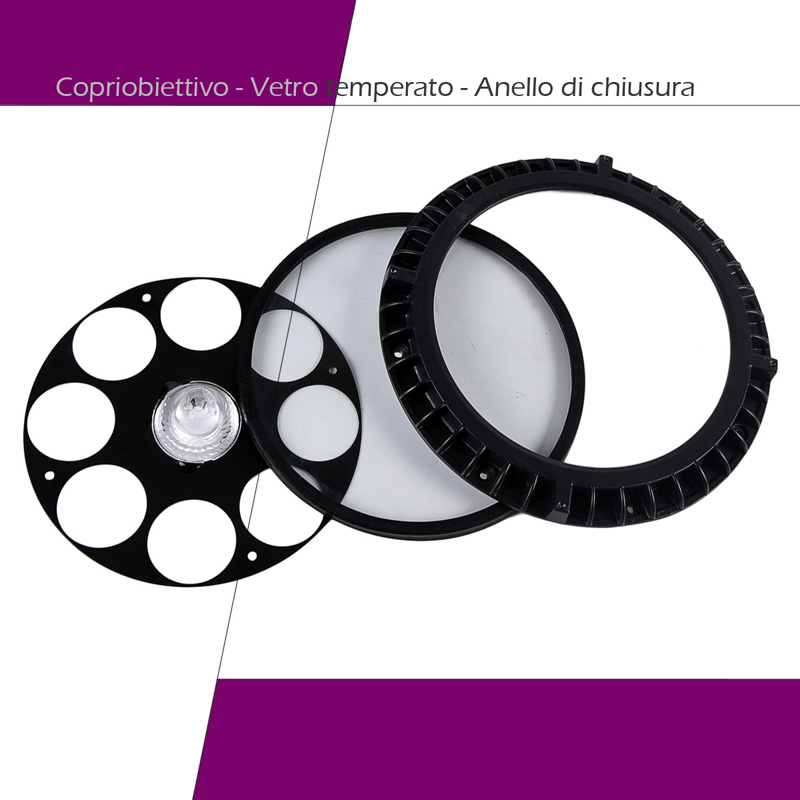 Illuminazione LED Esterna Par 9x10 RGBW IP65 per Eventi Copriobiettivo e Anello di Chiusura Acqua Par LED 9x10