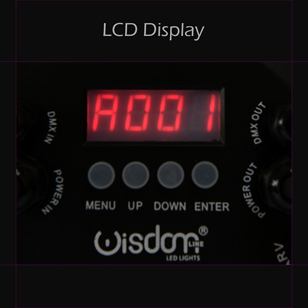 Par LED Esterno 14x10W RGBW-A-UV Illuminazione di Alta Qualità Outdoor LCD Display Acceso Par LED 14x10