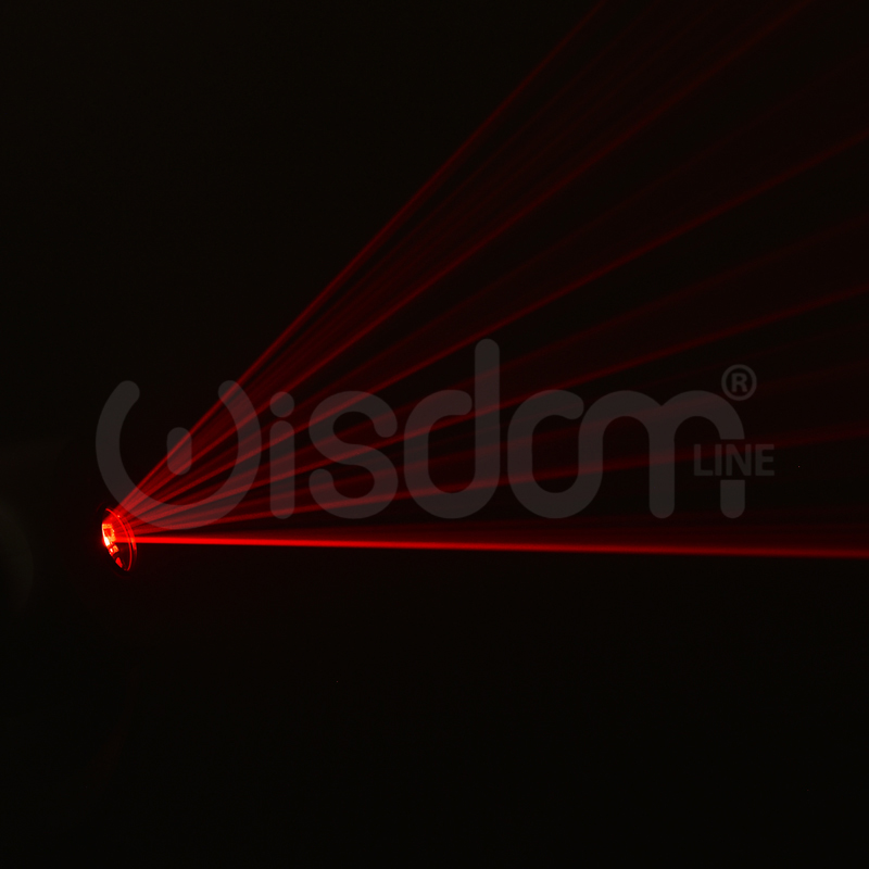Testa Mobile Elph 5W RGB 3 in 1 Eleganza e Potenza in Illuminazione Proiettore Laser Elph Acceso con Raggio Luminoso Rosso