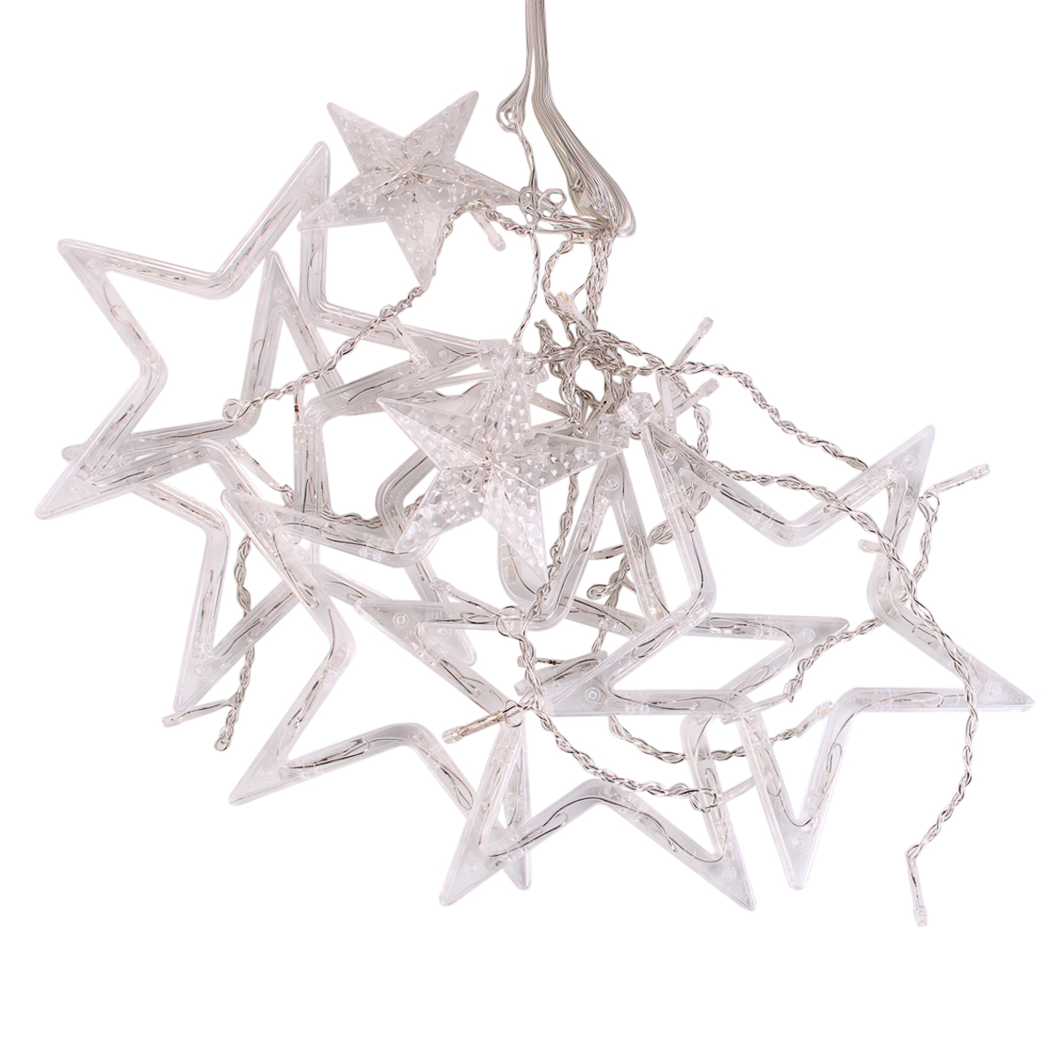 Tenda Luminosa A Stelle E Luna 3.5M Con 120 LED Per Natale - 8 Modalità, Telecomando, USB/Batteria, Impermeabile IP44 Per Decorazione Interni
