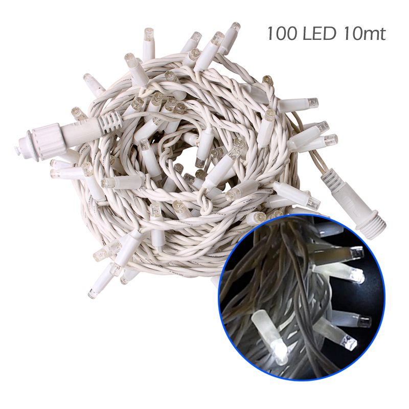 CATENA LUMINOSA 100 MAXILED LUCE BIANCA/BIANCA