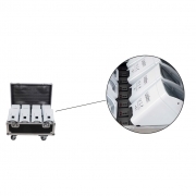 Wisdom Faro led a batteria 6x18w RGBWAUv 6in1 Wifi flyght case 8 pz