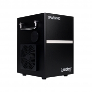 COLD SPARK MACHINE PROFESSIONALE WISDOM 900W NERA - EFFETTI SCINTILLANTI A FREDDO SICURI E SPETTACOLARI PER MATRIMONI EVENTI CONCERTI E SPETTACOLI LIVE - COPPIA CON FLY CASE